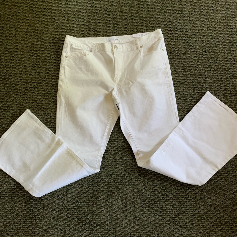 LOFT - White Jeans- Flare (Size 14) - NWT